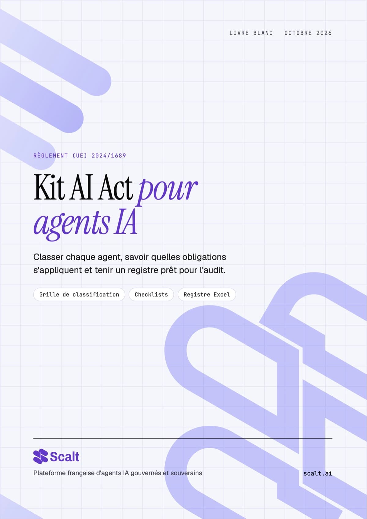 Couverture du Kit AI Act pour agents IA